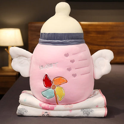 Colorful Plush Throw Blanket Pillow