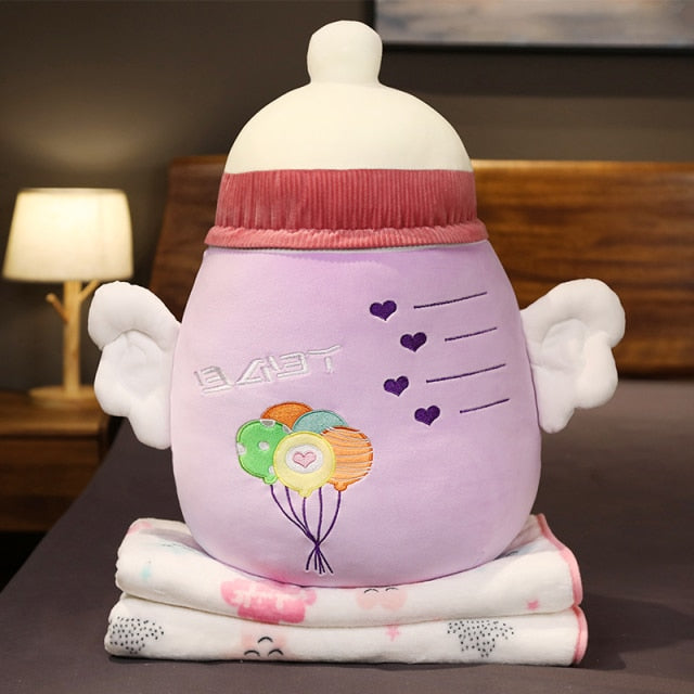 Colorful Plush Throw Blanket Pillow