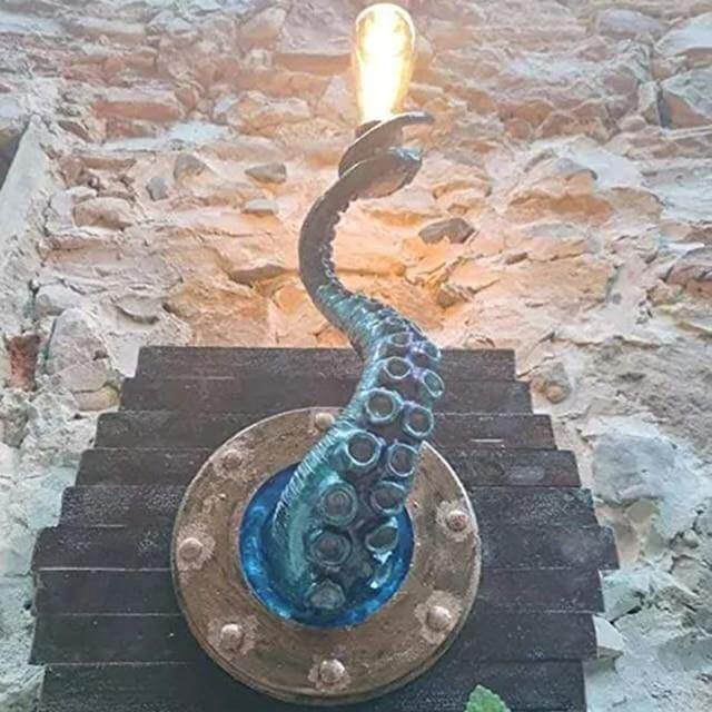 Coastal Glass Base Table Lamp