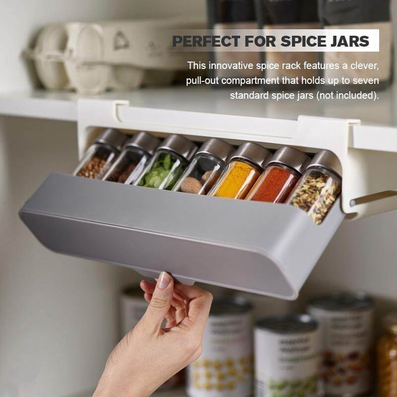 Compact Wall Mount Spice Organizer - Luxicro