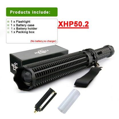 Bright LED Self Defense Flashlight Bat