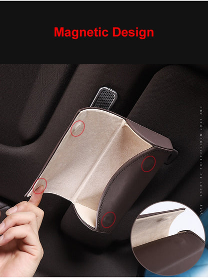 Universal Car Visor Sunglasses Storage Case