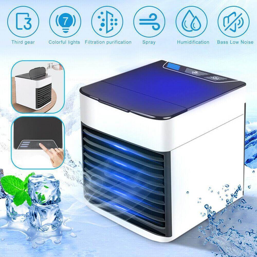 Portable Mini Room Air Cooler Fan Humidifier - Luxicro