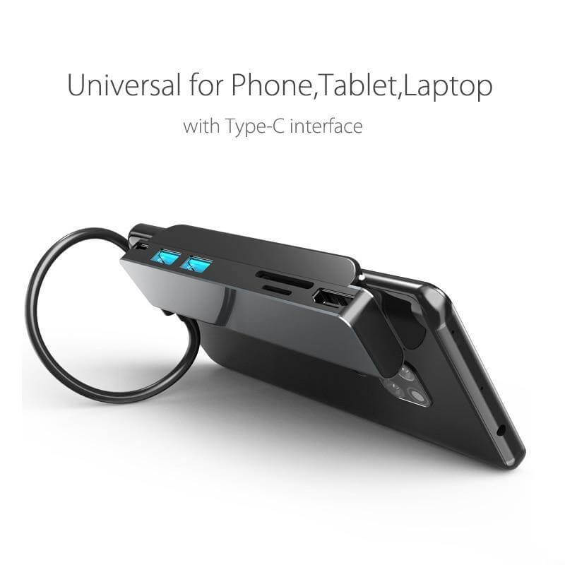 Portable USB-C Multi Port Charging Station - Luxicro