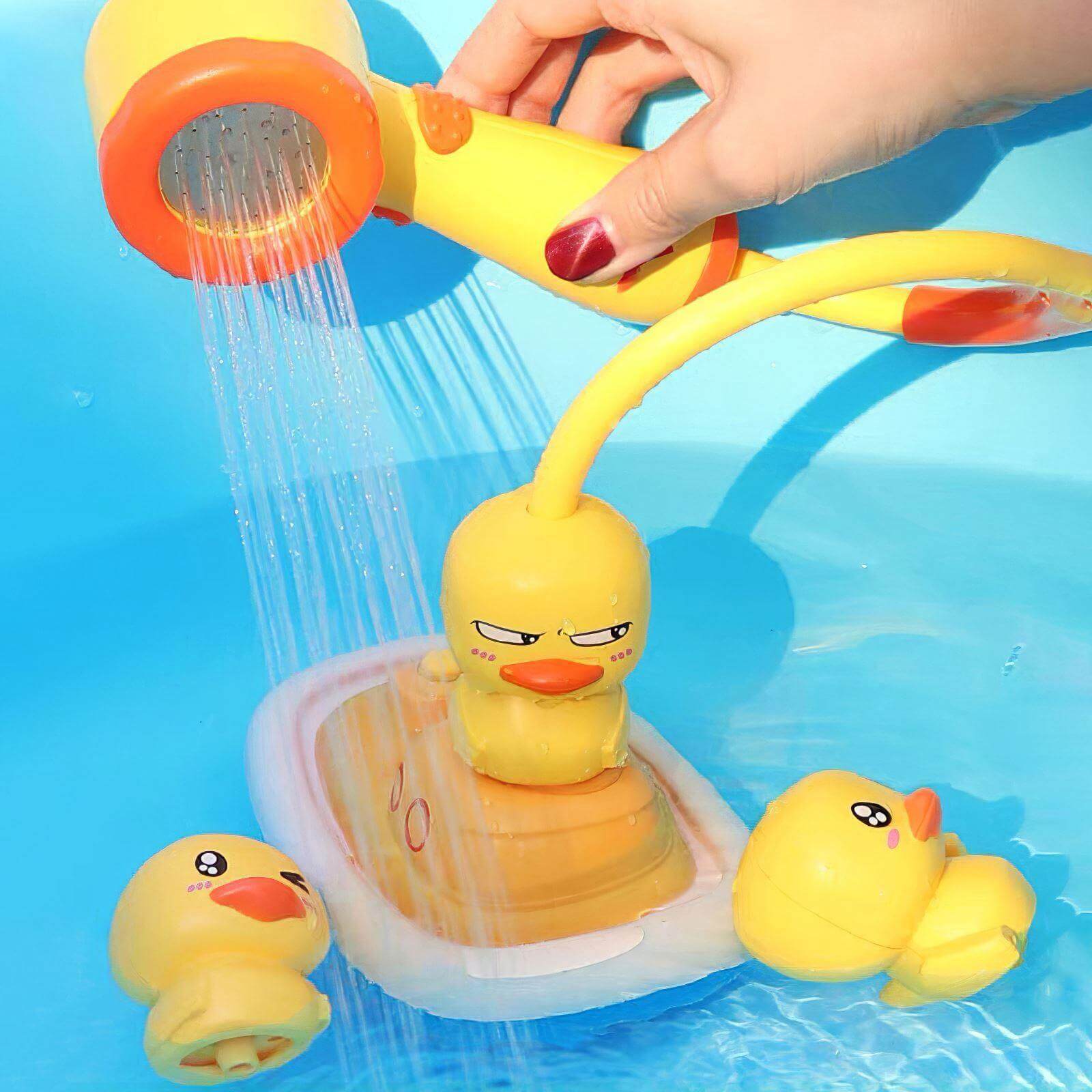 Colorful Rubber Duckie Water Sprayer - Luxicro