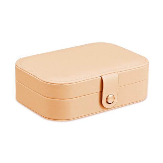 Premium Leather Travel Jewelry Storage Box