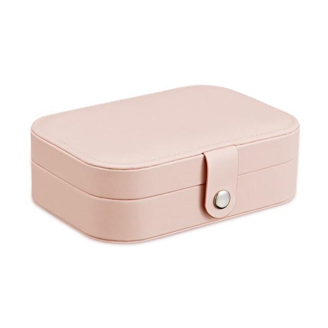 Premium Leather Travel Jewelry Storage Box