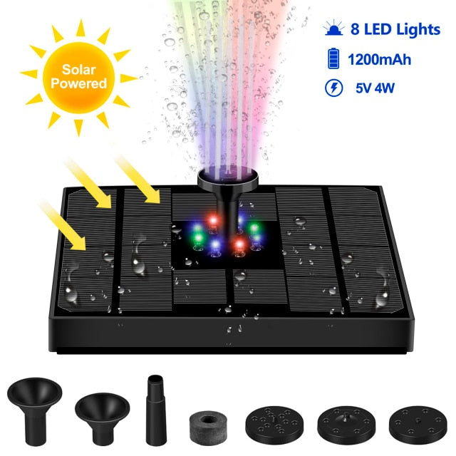 Garden Solar Powered Water Fountain