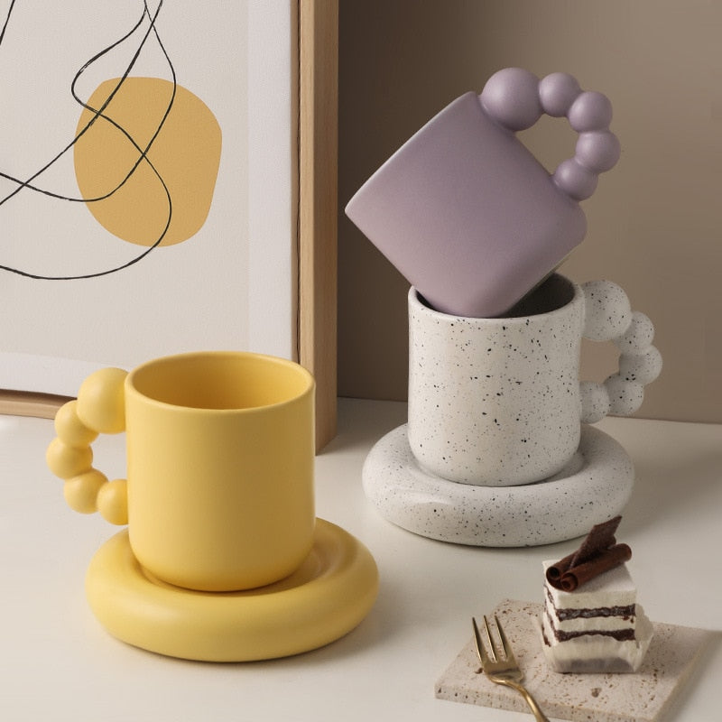 Earthy Ceramic Handle Mug - Luxicro