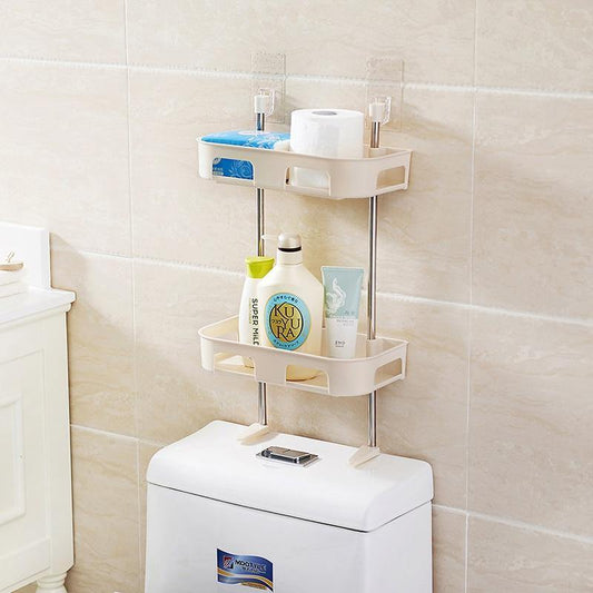 Compact Bathroom Wall Storage Rack Shelf - Luxicro