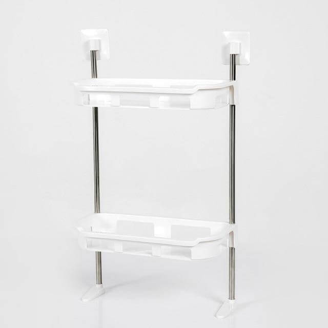 Compact Bathroom Wall Storage Rack Shelf