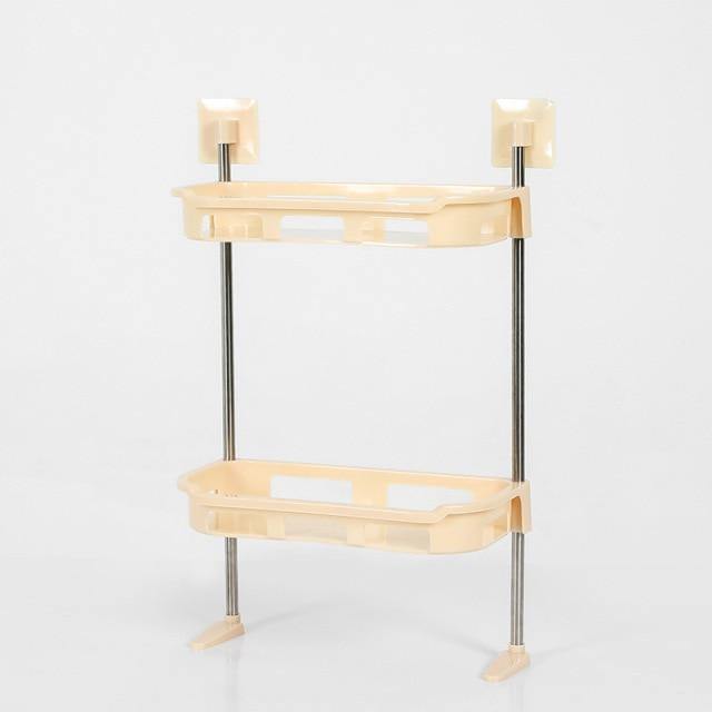 Compact Bathroom Wall Storage Rack Shelf