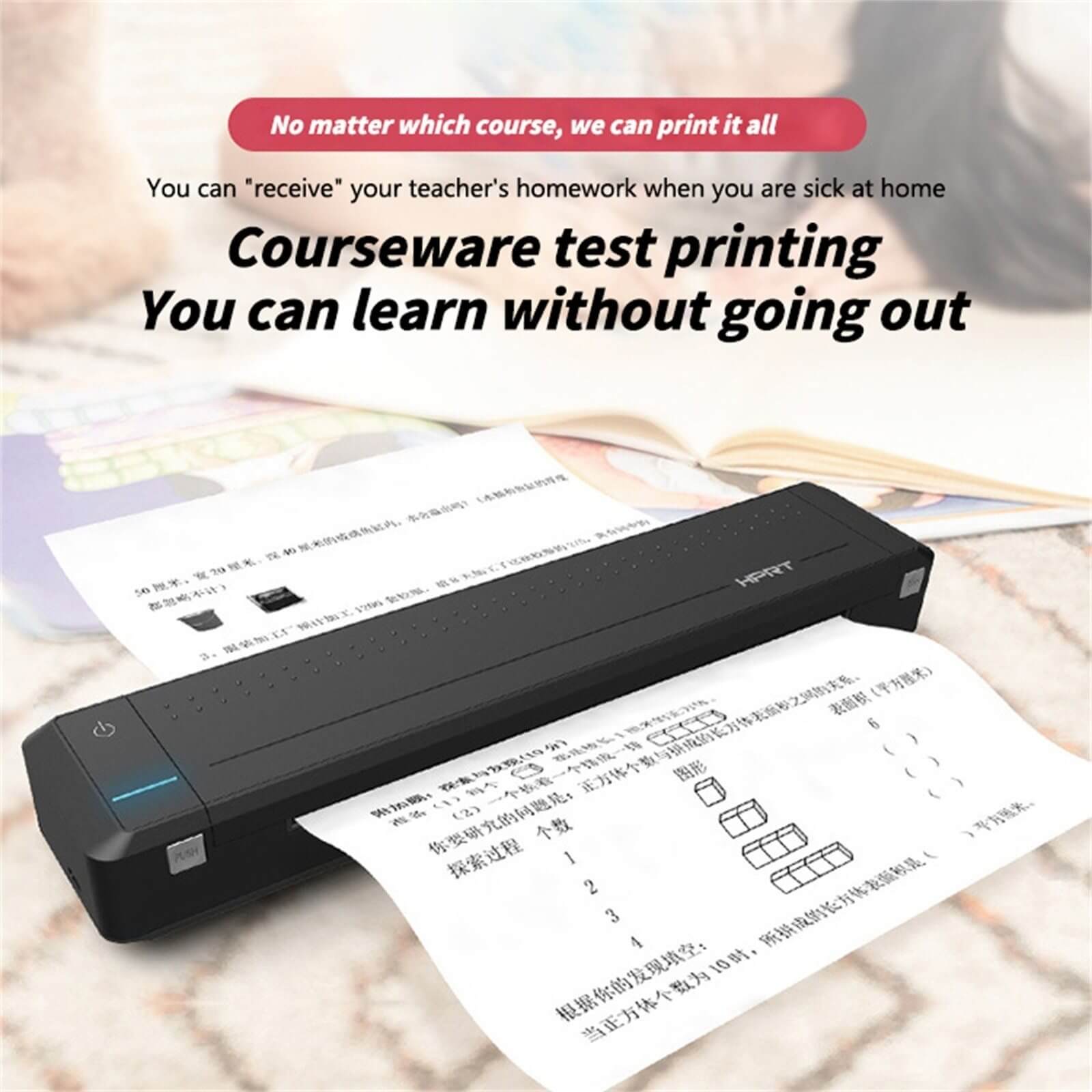 Portable Mobile Thermal Label Printer with Long Battery Life - Luxicro