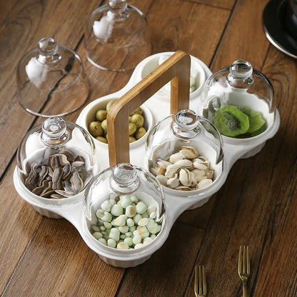 Transparent Round Dinner Serving Plate - Luxicro