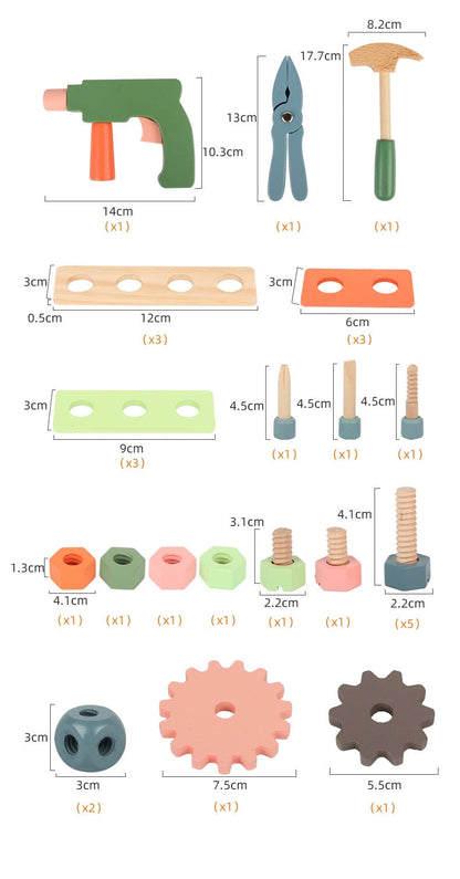 Beginner Woodworking Tool Box Set