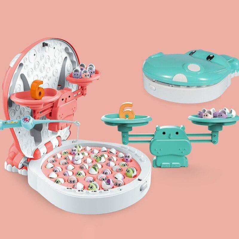 Interactive Childrens Fishing Game Educational Toy - Luxicro