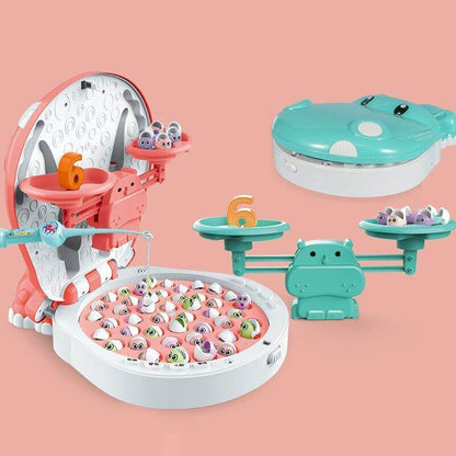 Interactive Childrens Fishing Game Educational Toy - Luxicro