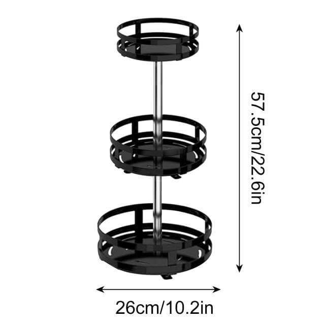 Rotating Kitchen Spice Storage Shelf