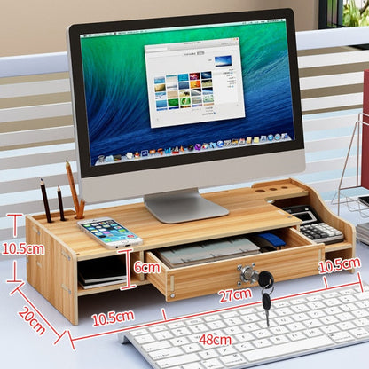 Adjustable Wooden Desktop Monitor Holder