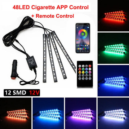 Bright Car Interior LED Lighting Strip Kit