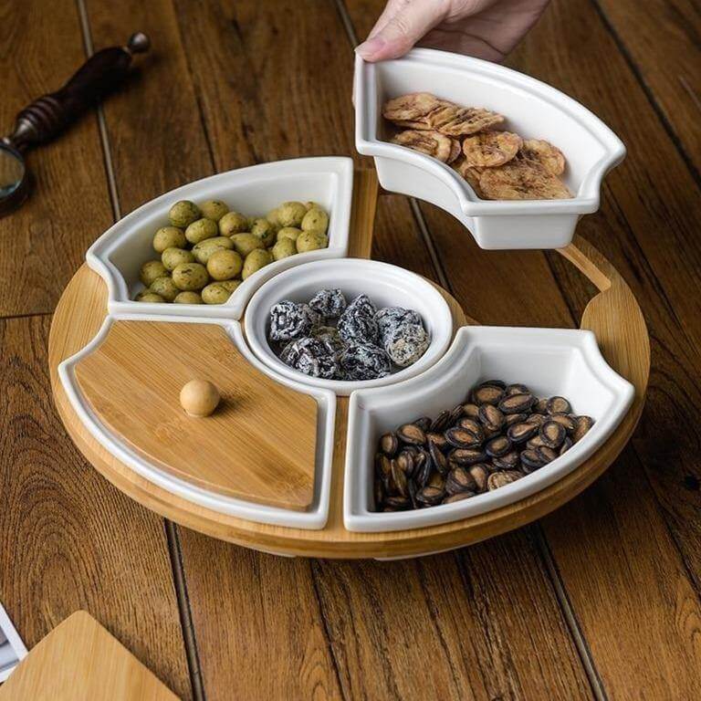 Round 5 Piece Ceramic Serving Dish - Luxicro