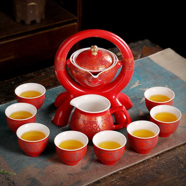 Traditional Chinese Ceramic Teapot Set - Luxicro