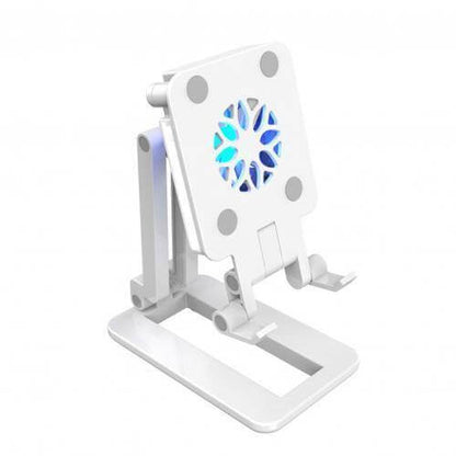 Compact Phone Holder with LED Lamp and Cooler