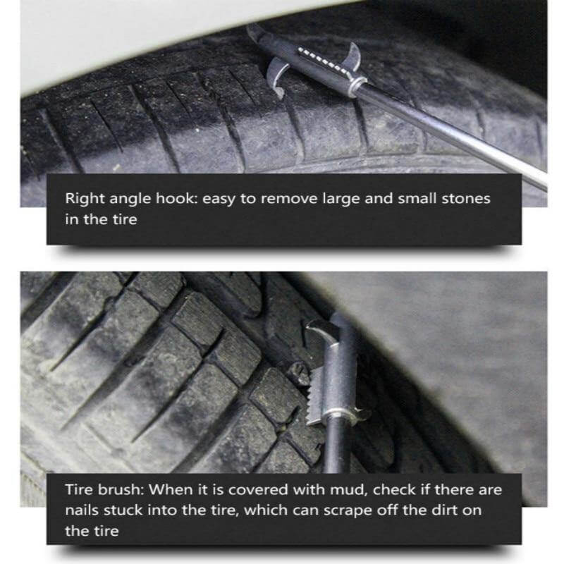 Tire Stone and Mud Removal Brush Tool