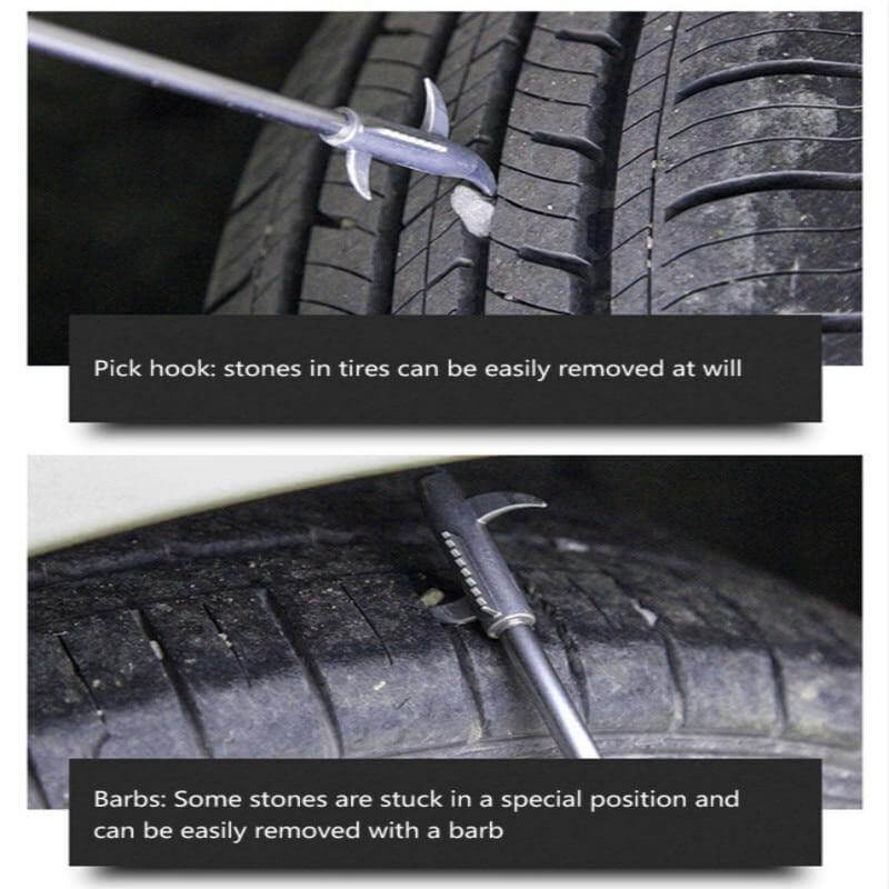 Tire Stone and Mud Removal Brush Tool