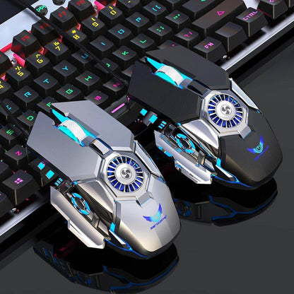 Compact USB Cooling Desk Fan Mouse Pad