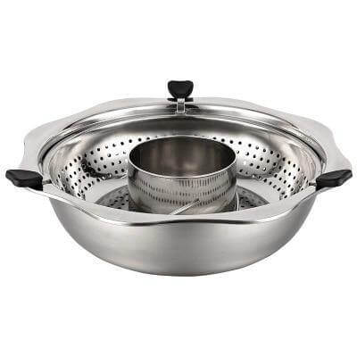 Deluxe Rotating Non Stick Cooking Hot Pot Set