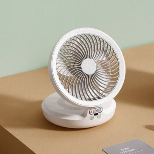Portable Folding USB Desk Fan Light - Luxicro