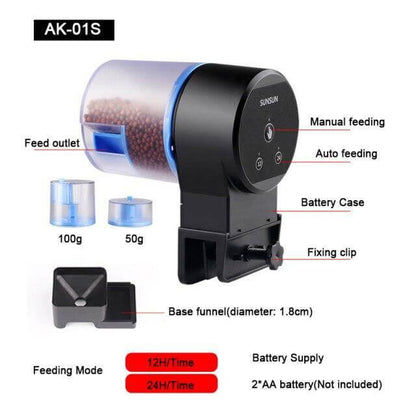 Automatic Fish Feeder Timer Dispenser