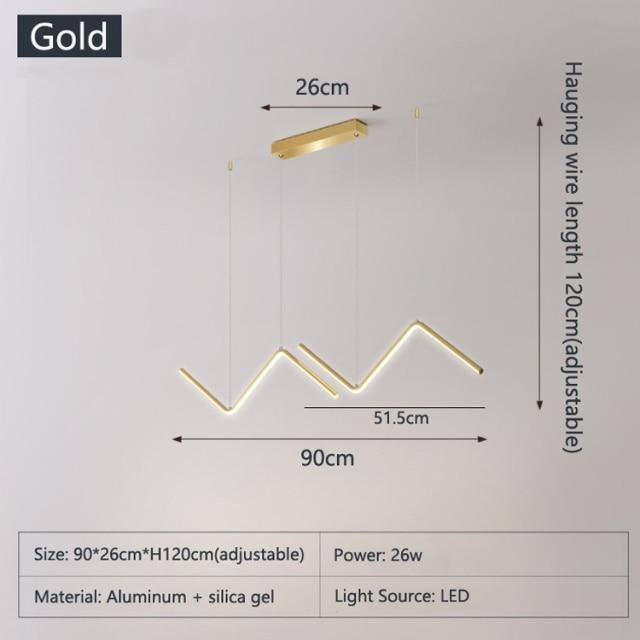 Modern Angular LED Hanging Lights