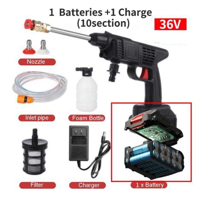 Compact Wireless Car Washer Spray Nozzle