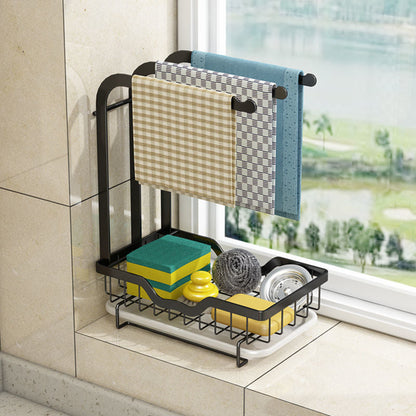Space Saving Dish Drying Rack with Tray - Luxicro