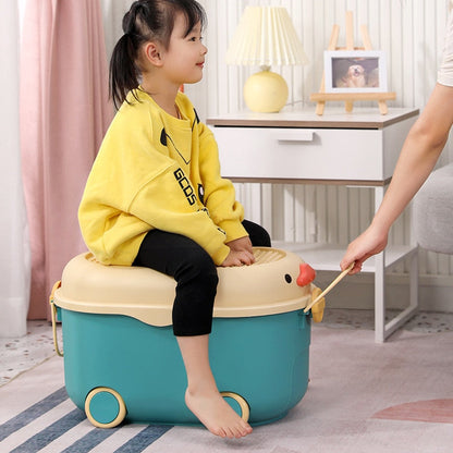 Bright Childrens Toy Storage Chest Box - Luxicro