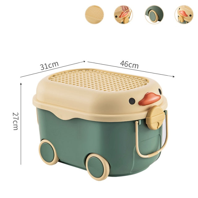 Bright Childrens Toy Storage Chest Box