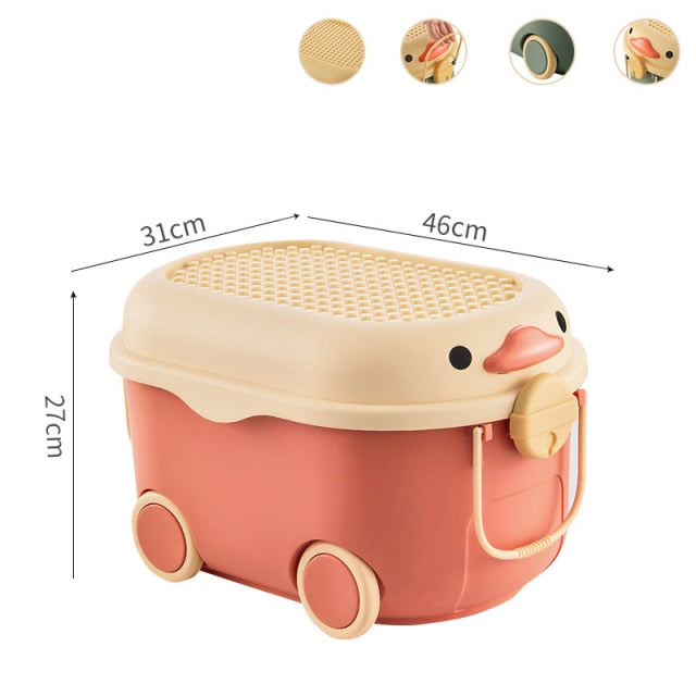Bright Childrens Toy Storage Chest Box