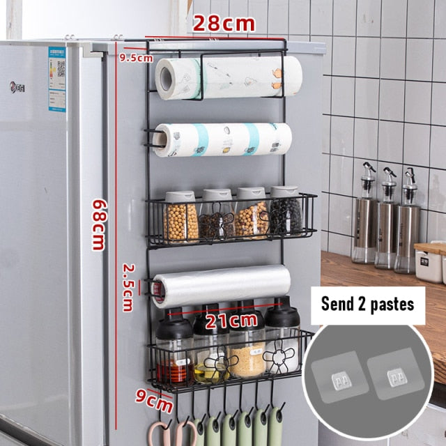 Compact Refrigerator Storage Shelf Organizer
