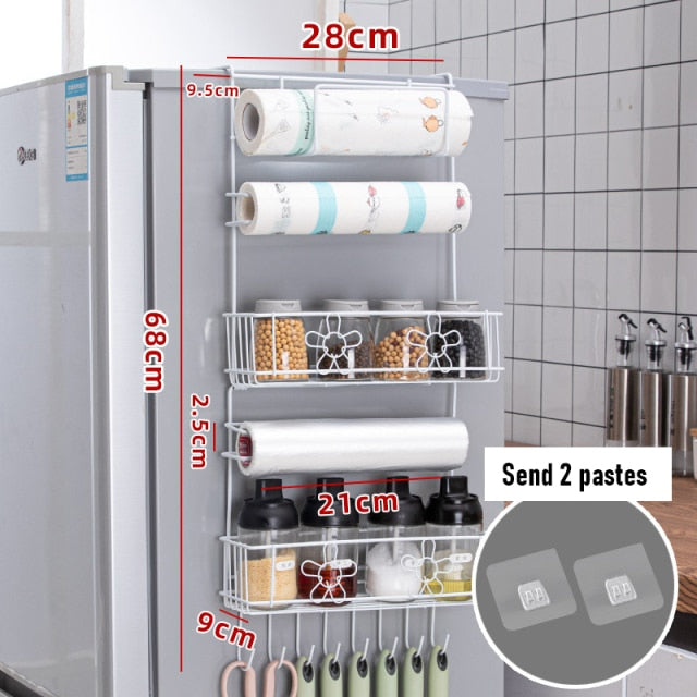 Compact Refrigerator Storage Shelf Organizer
