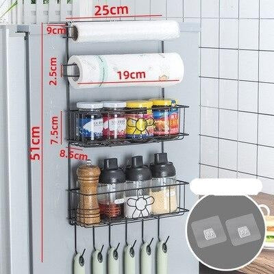 Compact Refrigerator Storage Shelf Organizer
