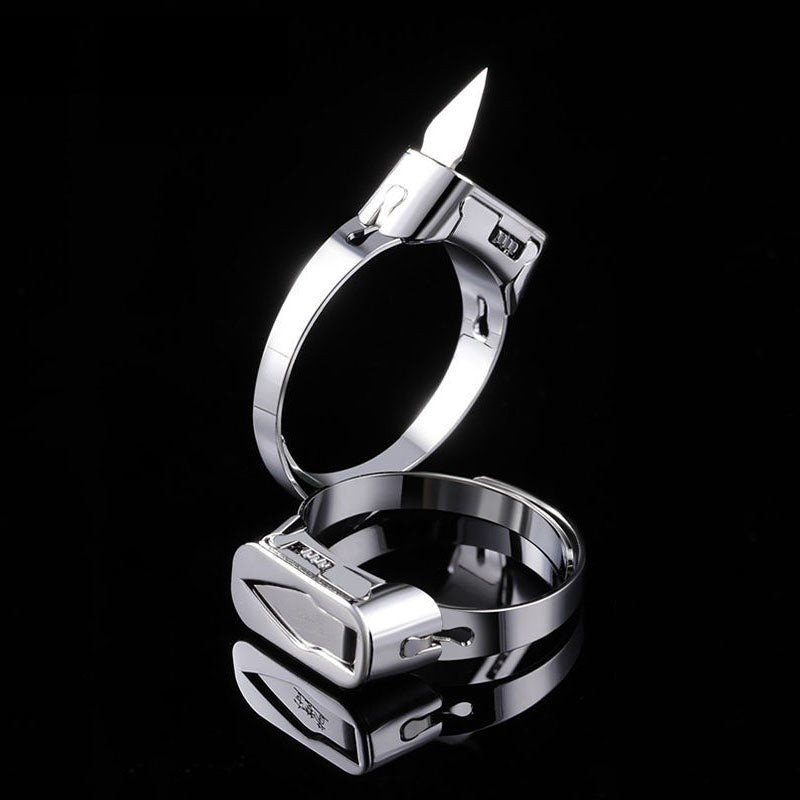 Tough Stainless Steel Tactical Defense Ring - Luxicro