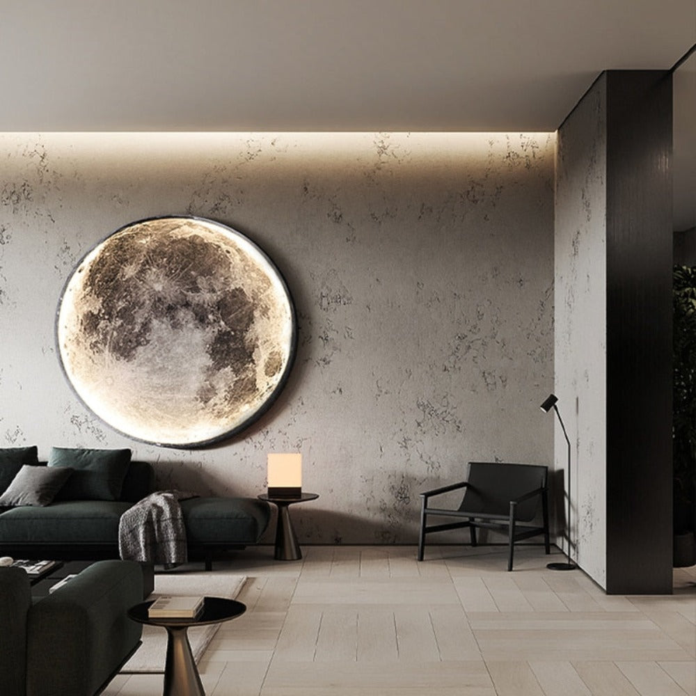 Glowing Moon Globe Night Light for Wall or Ceiling