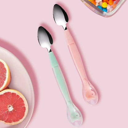 Soft Handle Dual Fruit Scoop Utensil
