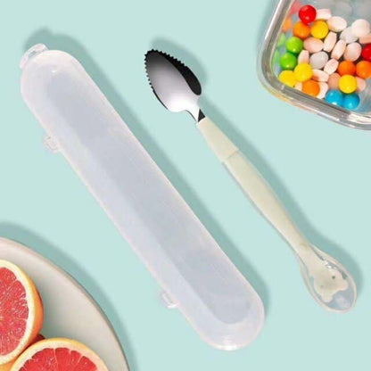 Soft Handle Dual Fruit Scoop Utensil