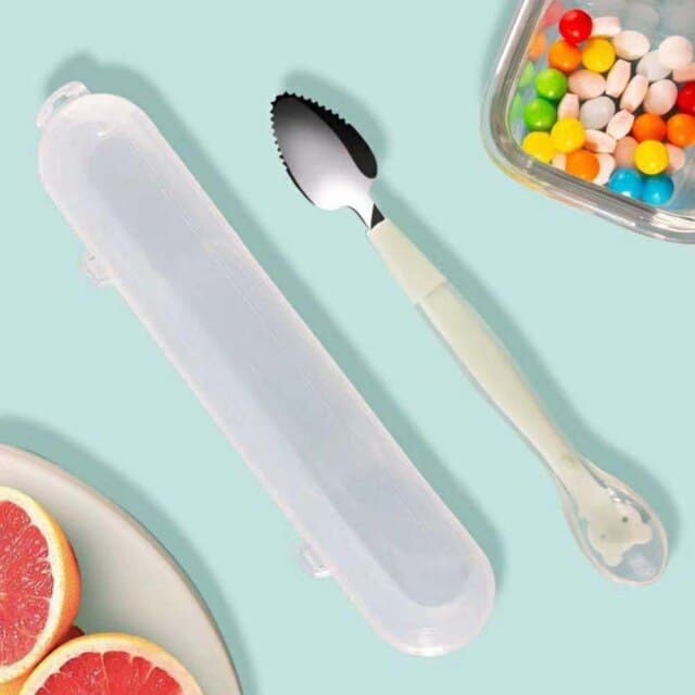Soft Handle Dual Fruit Spoon Scooper