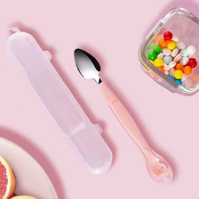 Soft Handle Dual Fruit Spoon Scooper - Luxicro