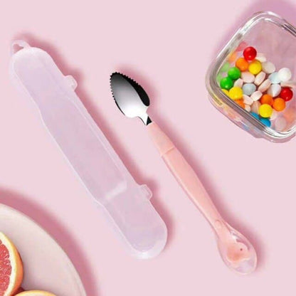 Soft Handle Dual Fruit Spoon Scooper - Luxicro