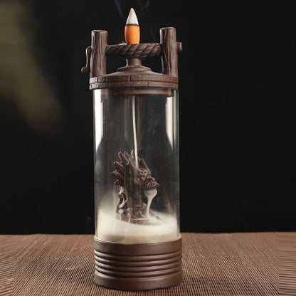 Artistic Ceramic Dragon Incense Burner